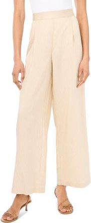 Vince Camuto Pleated Wide Leg Pants in Birch at Nordstrom, Size Xx-Large