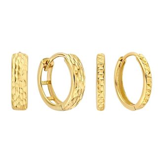 Isabel Bernard Cadeau dIsabel Gift Set met Zirkonia - Dames - Oorbellen - Geel - ONE Size - Accessoires
