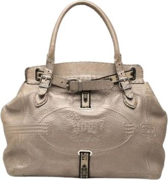 Fendi Pre-owned Handbags, female, Beige, Size: ONE SIZE Pre-owned Vintage Tote