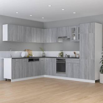 Berkfield Home Kitchen Cabinet Grey Sonoma 75, 5x75, 5x80, 5 cm Engineered Wood