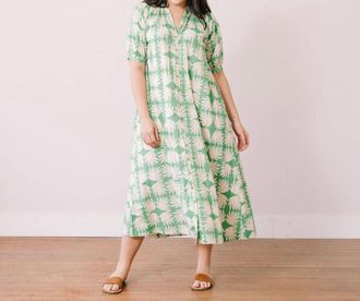 Sunshine Tienda Oasis Midi Dress In Viridian Tile