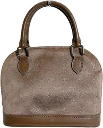 Louis Vuitton Pre-owned Vintage Monogram Satin Pouch - Dames - Vintage Handtas - Beige - ONE Size - Satijn - Vintage