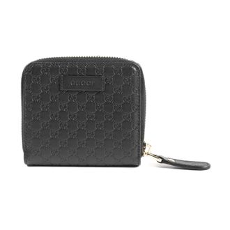 Gucci Accessoires, Dames, Zwart, ONE Size, Leer, Guccissima Kleine Leren Portemonnee met Ritssluiting