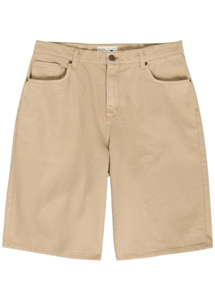 Wax London Luca Cotton-twill Shorts - Beige - 36 (W36 / XL)