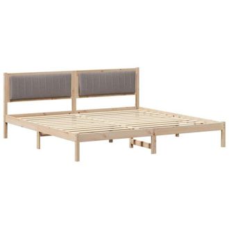 vidaXL Estructura De Cama Taup&eacute; 200 X 200 Cm Madera De Pino Macizo Vidaxl