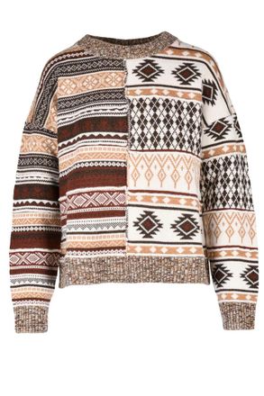 Ballantyne Crew Neck Sweater - Brown/Beige