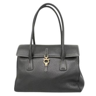 Ferragamo Pre-owned Handbags, female, Black, Size: ONE SIZE Pre-owned Handbag