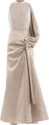 Saiid Kobeisy Light Gold Brocade Dress