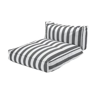 Blomus Stay Outdoor-Bett, 120 x 190 cm, lily white / black