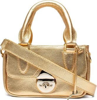 Sarah Chofakian Borsa tote Sarah mini metallizzata - Oro
