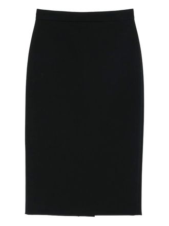 Max Mara high-waisted pencil skirt - women - Fabric - 40 - Black