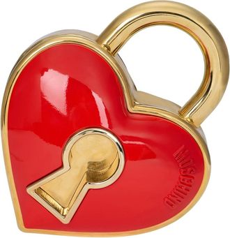 Moschino Clutch con lucchetto a cuore - - Bags - Donna - Rosso - ONE SIZE