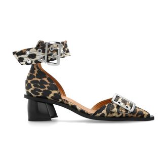 Ganni Pumps, female, Brown, Size: 11 US High-Heeled Shoes