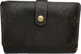 Louis Vuitton Pre-owned Leather Wallet - Dames - Vintage Accessoires - Bruin - ONE Size - Leer - Vintage