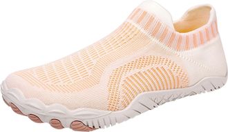 Generic Mens Water Shoes Fly Woven Slip On Shoes Non-Slip Quick Dry Barefoot Beach Swim Shoe, Breathable Mesh Lining Wide Fit Aqua Shoe with Air Cushion Comfo