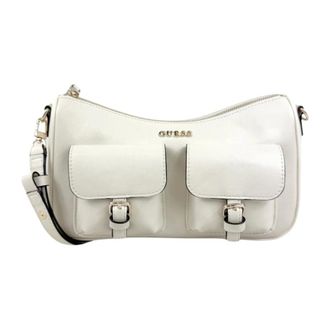 Guess Dames, Tassen, Wit, Maat: ONE Size Leer