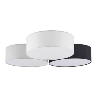 Lindby Lindby L&aacute;mpara De Techo janita En Negro Textura, Tela, Tejido, Seda