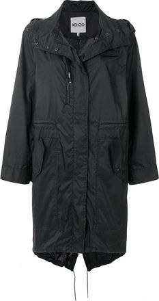 Kenzo hooded raincoat - Nero