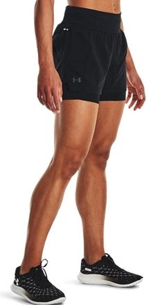 Under Armour Womens Run Stamina 2 in 1 Shorts Black 8