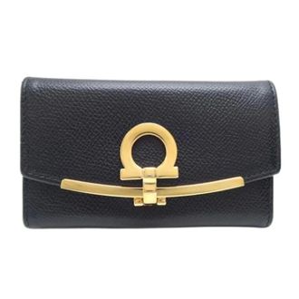Ferragamo Pre-owned Accessories, unisex, Black, Size: ONE SIZE Pre-owned Keycase