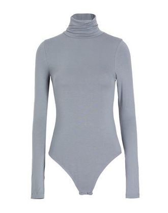 8 by YOOX VISCOSE L/SLEEVE ROLL-NECK BRIEF BODYSUIT