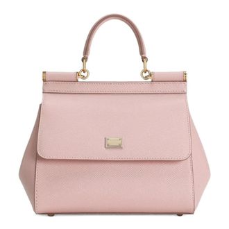 Dolce & Gabbana Handbags, female, Pink, Size: ONE SIZE Sicily Medium Bag