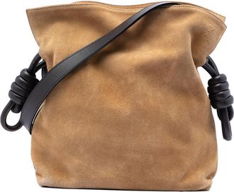 Loewe Pre-owned LOEWE Suede Flamenco Knot Crossbody Ladies CA55YGS1GJKXX1G6