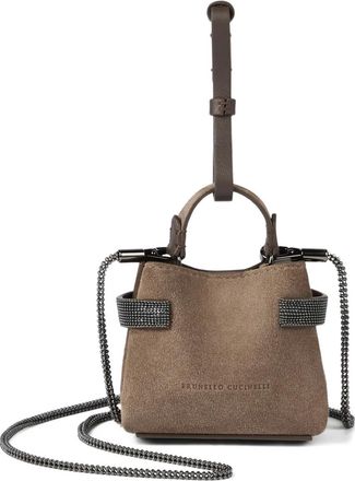 Brunello Cucinelli Borsa tote Essence piccola - Marrone