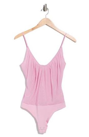 L'agence Gelina Ruched Bodysuit in Mauve Mist at Nordstrom Rack, Size Xx-Small