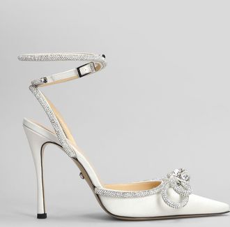 Mach & Mach Decollete in seta bianca