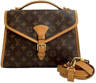 Louis Vuitton Pre-owned Bel Air Monogram 2way Bag - Dames - Vintage Handtas - Bruin - ONE Size - Leer - Vintage
