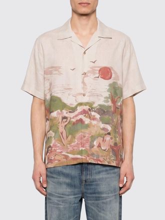 Carne Bollente Camicia casual in cotone e lino