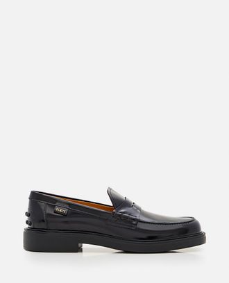 Tod's Black Slip On Loafers