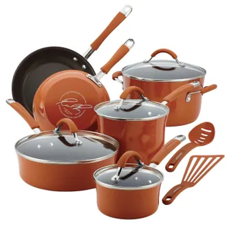 Rachael Ray Cucina Nonstick Cookware Set, 12 Piece