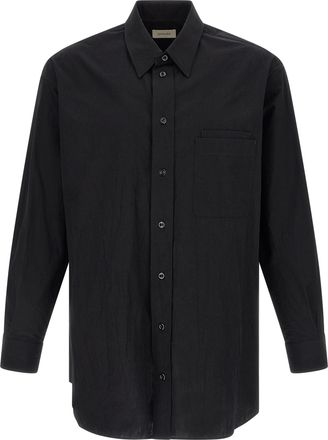 Christophe Lemaire Black Cotton Mens Blouse