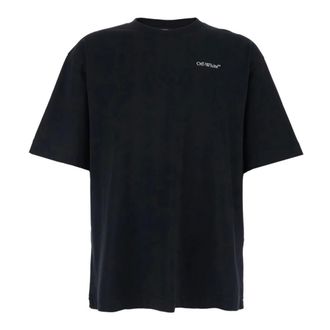 Off-white T-Shirts, male, Black, Size: XL Half Arrow Skate T-shirt