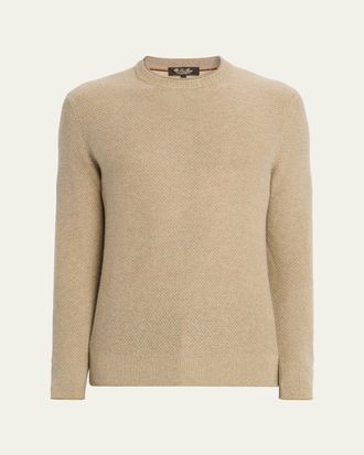 Loro Piana Mens Cashmere Girocollo City Crewneck Sweater
