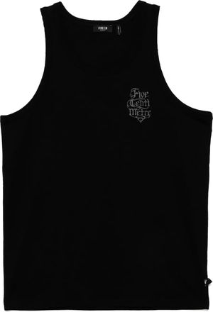 Five CM graphic-print tank top - men - Cotton - M - Black