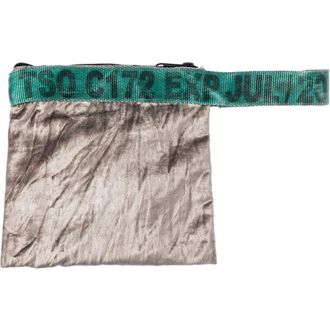 Puebco Vintage Sling Belt Pouch in Silver X Green at Nordstrom