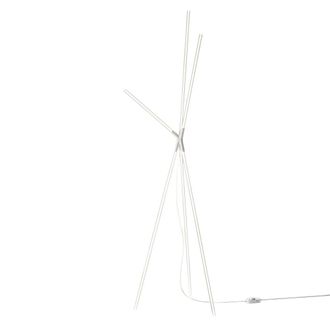Zafferano L&aacute;mpara de pie zafferano tr&iacute;pode aluminio blanco 36w 191,7cm