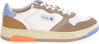 Karl Lagerfeld Krew Kounter KC Low Lace Sneakers - Heren - Sneakers - Veelkleurig - 40 EU - Leer - Schoenen