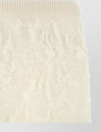Fabiana Filippi brushed midi fitted skirt