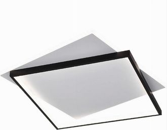Trade Shop Trade Shop Traesio - Trade Shop - Plafoniera Da Soffitto Quadrata 39 W Lampada Dimmerabile 3 Colori Di Luce C57-3c