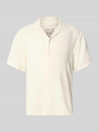 Only & Sons Regular Fit Freizeithemd aus Viskose-Leinen-Mix Modell LATHAM in Offwhite, Gr&ouml;&szlig;e XXL