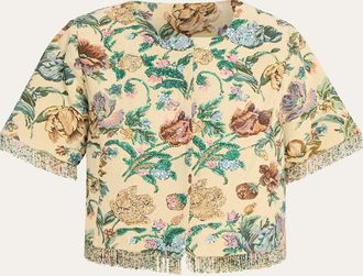 Kobi Halperin Carson Floral Cotton-Blend Jacket