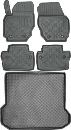 OEM Juego De Alfombrillas Para Coche Y Maletero Para Volvo Xc70 Ii Estate (2007-2016)