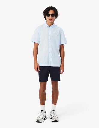 Lacoste Mens Lacoste Regular Fit Stretch Cotton Shorts - Navy - Size: 7 36-38 waist