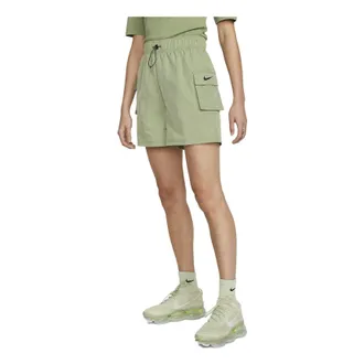 Nike (WMNS) Nike Sportswear Essential Woven High-Rise Shorts Oil Green DM6248-386
