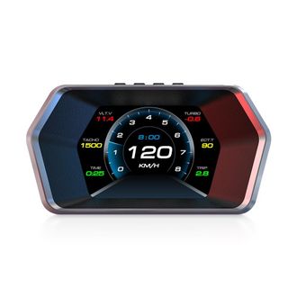 OEM Pantalla De Visualizaci&oacute;n Frontal P17 Para Coche, Pantalla Gps Obd2, Veloc&iacute;metro Digital Mph/kmh, Con Rpm, Temperatura Del Agua, Voltios, Presi&oacute;n Del 