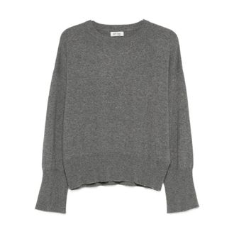 Soft Goat Truien & Vesten, Dames, Grijs, M, Wol, Crewneck Sweater